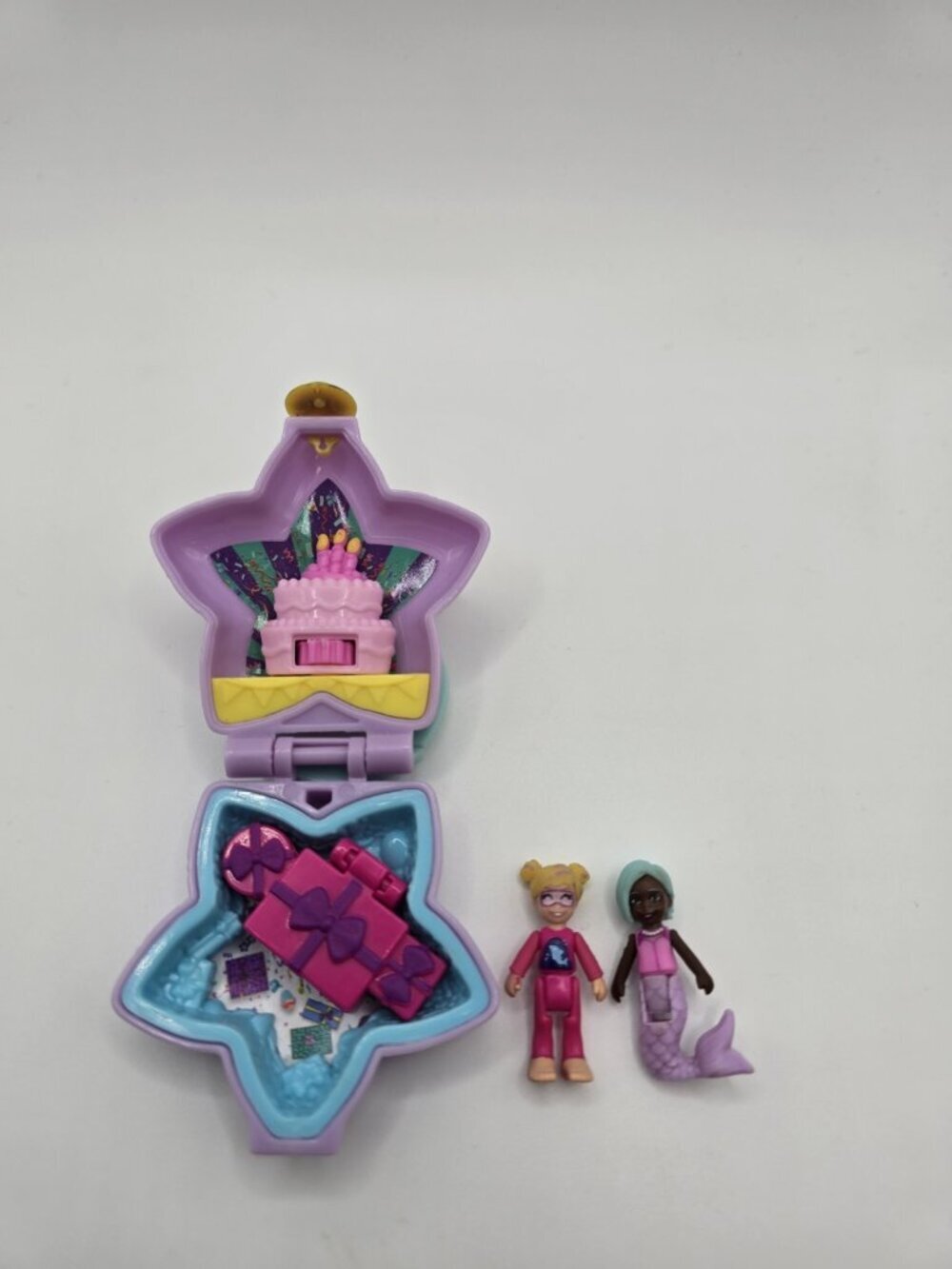 2018 Mattel Polly Tiny Pocket Places Birthday Surprise Party Compact Playset